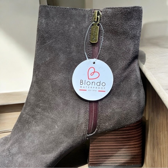 🌻NEW w/tag BLONDO Scarlette Waterproof Suede Ankle Boots Size 10 - Picture 8 of 11